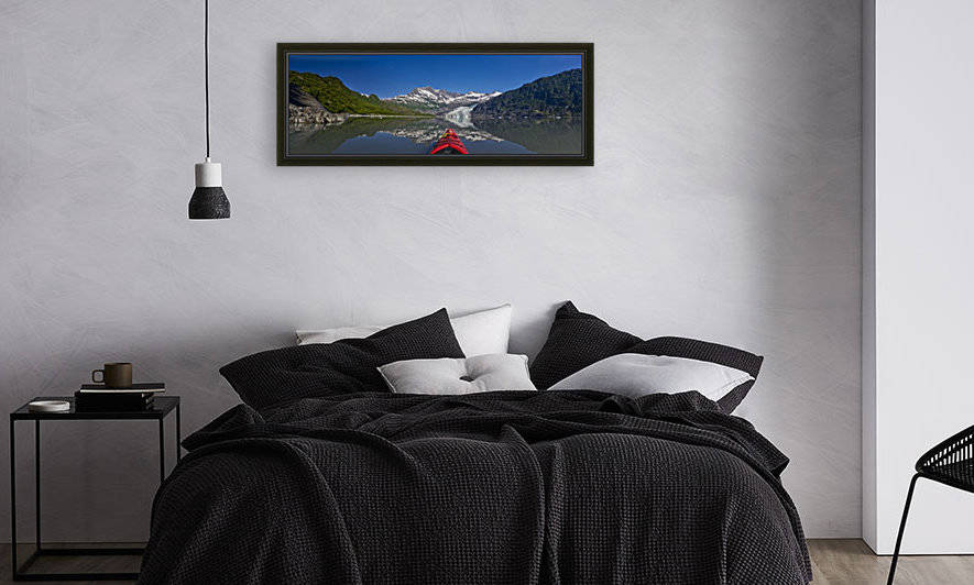 Kayaker Perspective Of Kayaking In Shoup Bay On A Sunny Day With Shoup Glacier, Prince William Sound, Southcentral, Alaska by PacificStock