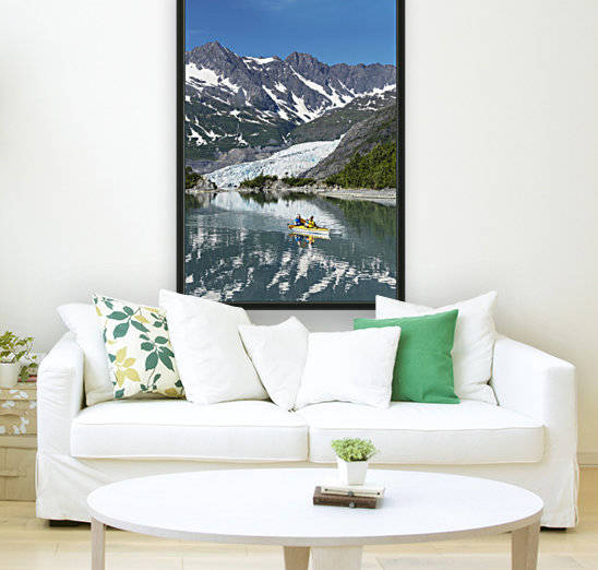 Sea kayakers in front of Shoup Glacier, Shoup Bay State Marine Park, Prince William Sound, Valdez, Southcentral Alaska by PacificStock