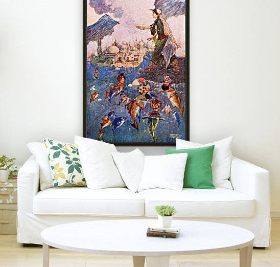 The History of the Young King of the Black Isles. Illustration by Charles Folkard from the book The Arabian Nights published 1917 by PacificStock