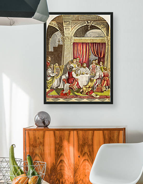 Christiana Entertained by the Interpreter. Illustration by A.F.Lydon. From the book The Pilgrims Progress by John Bunyan published c.1880. by PacificStock