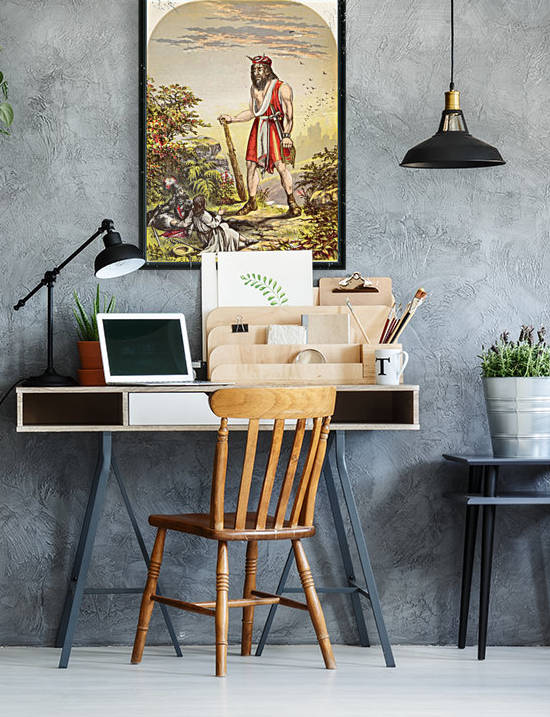 The Pilgrims Found by Giant Despair. Illustration by A.F.Lydon. From the book The Pilgrims Progress by John Bunyan published c.1880. by PacificStock