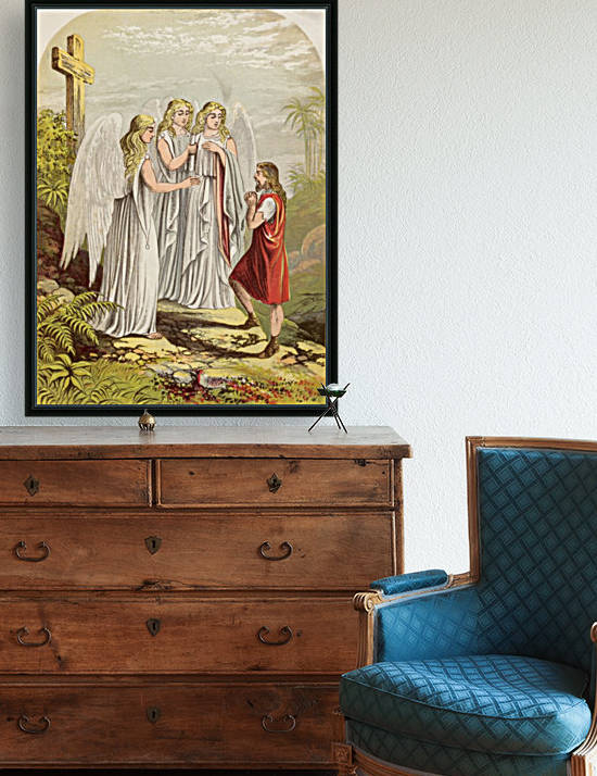 Christian Losing his Burden. Illustration by A.F.Lydon. From the book The Pilgrims Progress by John Bunyan published c.1880. by PacificStock