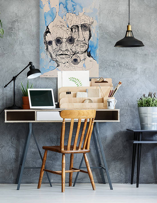 Illustration of a composite of men's faces by PacificStock