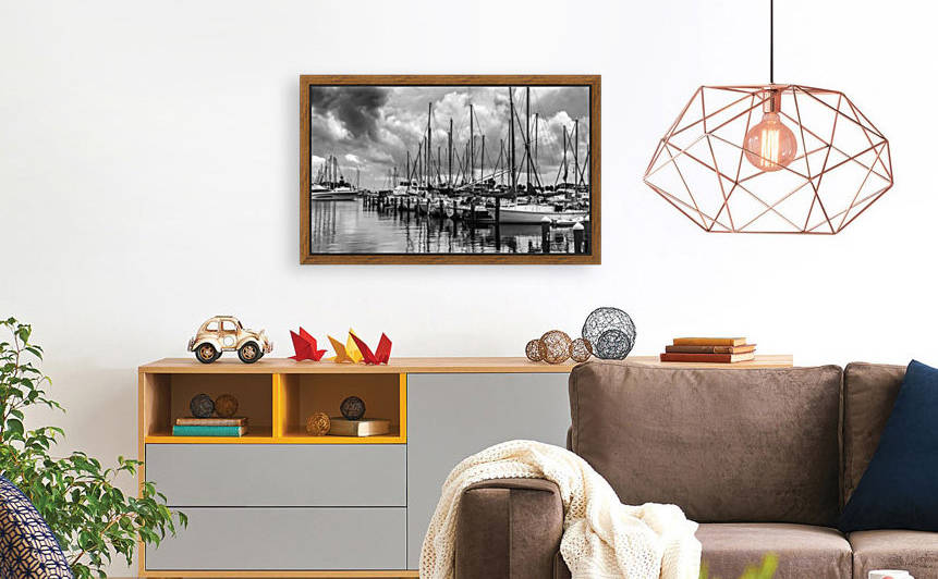 Storm Over the Marina  by Melody Rossi