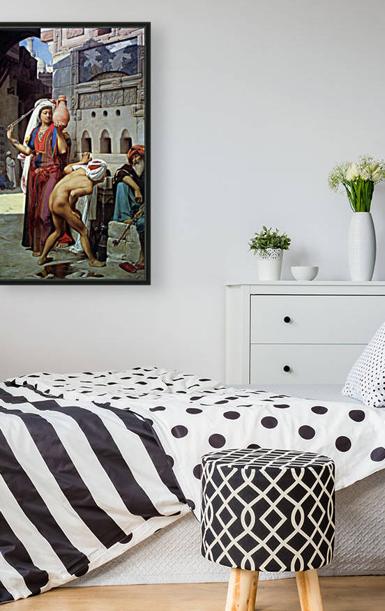 Figures at the fountain near Oriental central market by Jean Jules Antoine Lecomte du Nouy