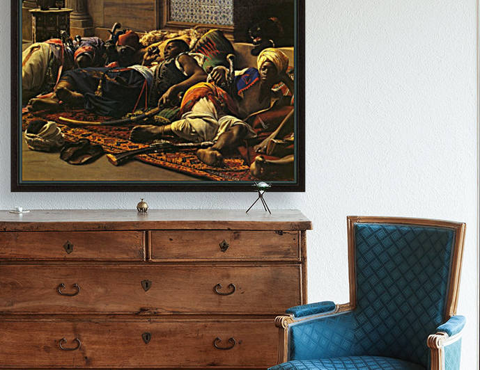 Gates of the seraglio by Jean Jules Antoine Lecomte du Nouy