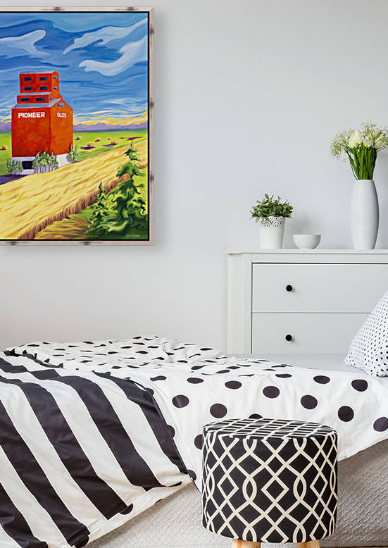 Olds Grain Elevator by Janice Gallant