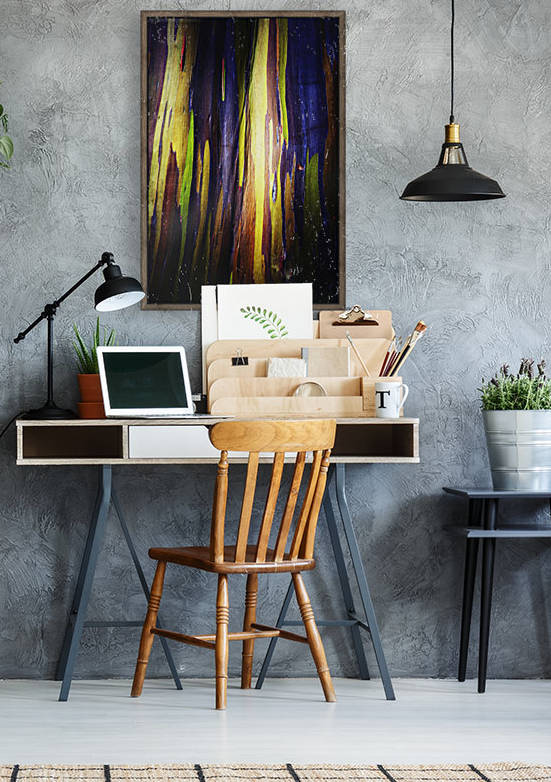 Colourful bark on the rainbow eucalyptus (eucalyptus deglupta) tree;Oahu, hawaii, united states of america by PacificStock