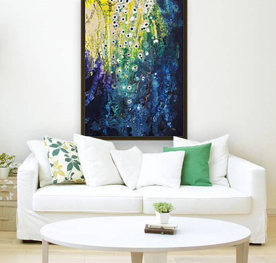 Abstract watercolor painting; Hawaii, United States of America by PacificStock