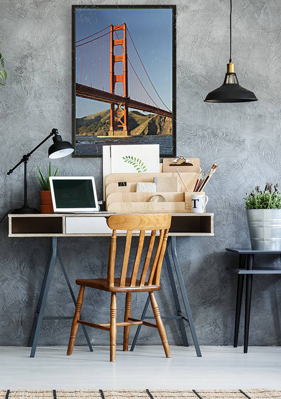 Golden Gate Bridge from Fort Point at the entrance to San Francisco Bay, Marin Headlands visible in background; San Francisco, California, United States of America by PacificStock