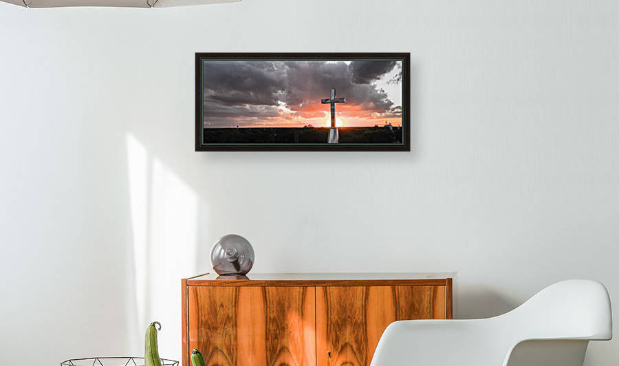 Rushville, IL Presbyterian Church Cross at Sunset by Jordan Williams of Air Imagery Services