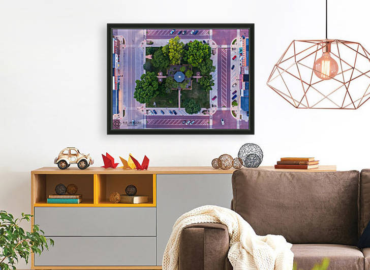 Rushville, IL Square, Straight Down Shot by Jordan Williams of Air Imagery Services