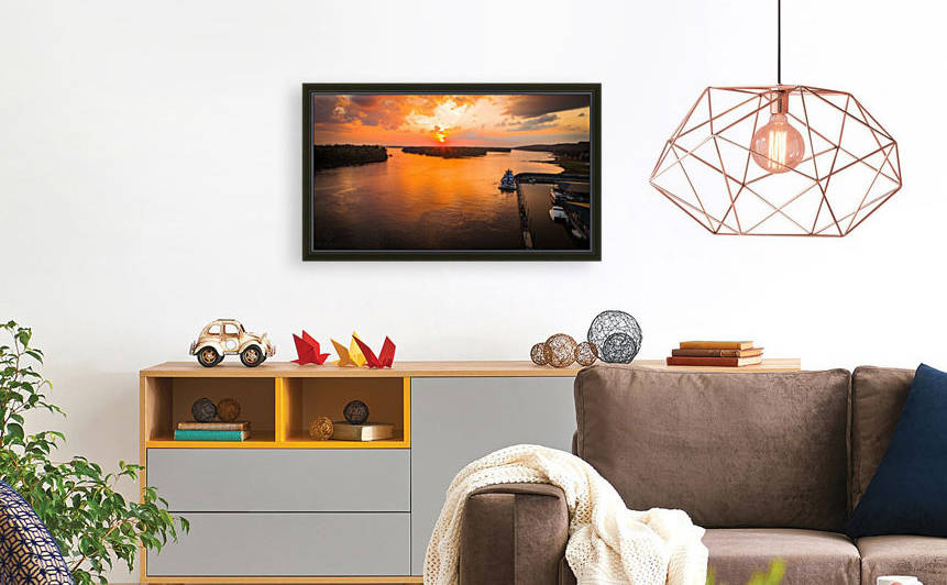 Grafton, IL River Sunset by Jordan Williams of Air Imagery Services