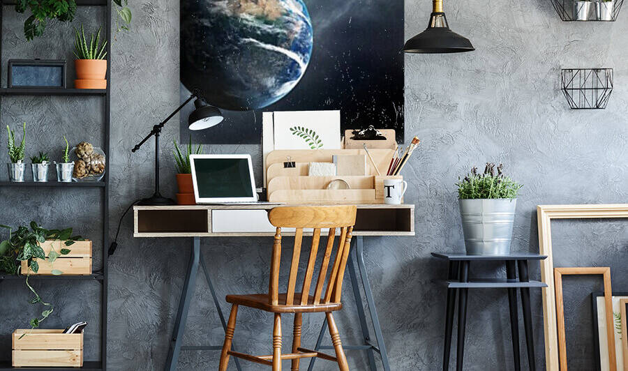 Earth and moon space view by Johan Swanepoel