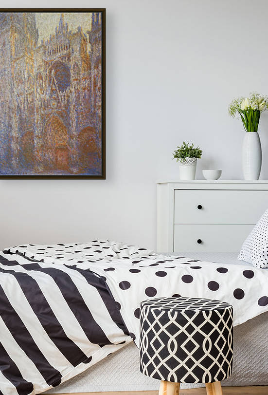 The Rouen Cathedral West facade by Monet