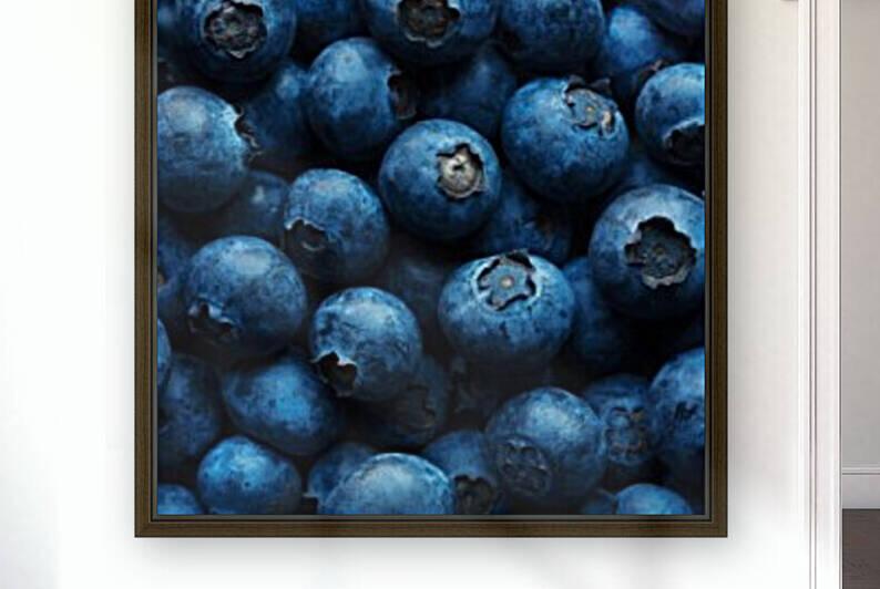 Blueberries Background Close-up by Johan Swanepoel