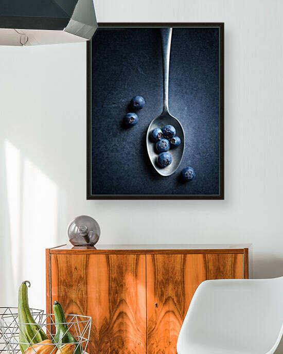 Blueberries on spoon Still Life by Johan Swanepoel
