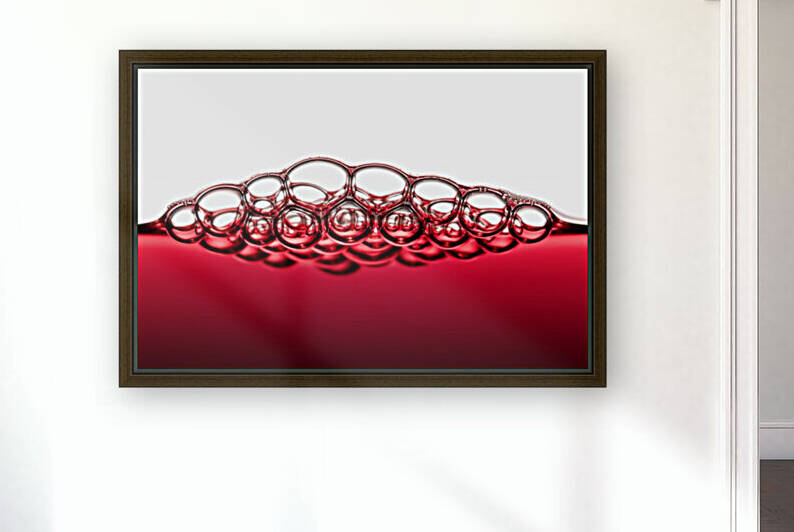 Red Wine Bubbles by Johan Swanepoel