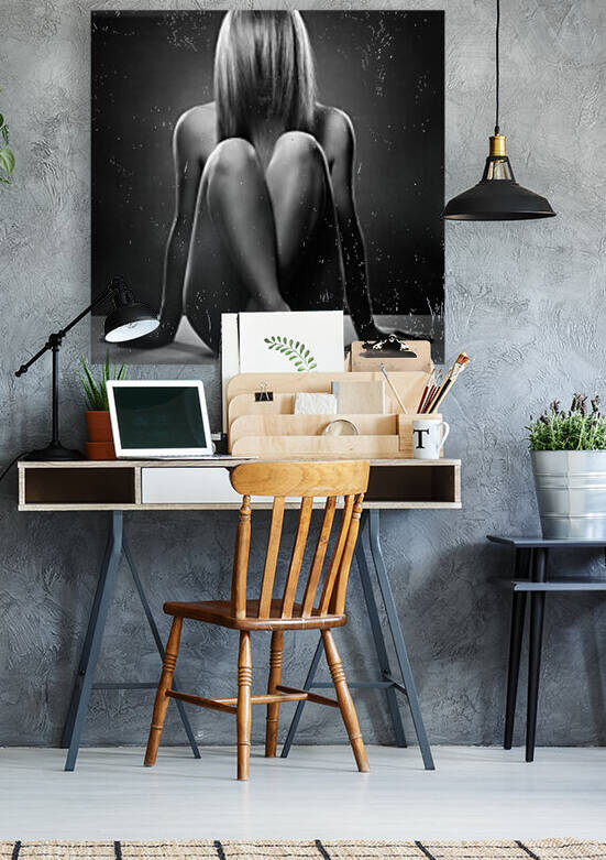 Nude woman with hidden face by Johan Swanepoel