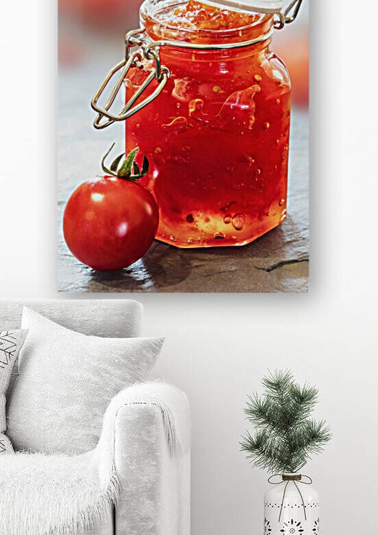 Tomato Jam in Glass Jar by Johan Swanepoel