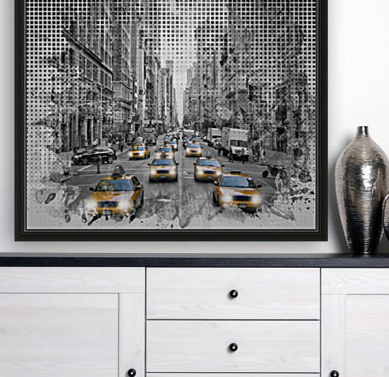 Graphic Art NEW YORK CITY 5th Avenue Traffic by Melanie Viola