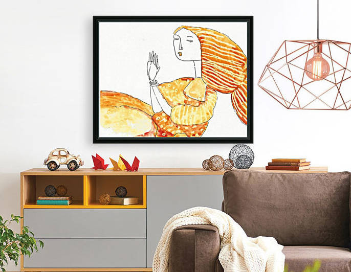 lady with brown eyes by charles djalu