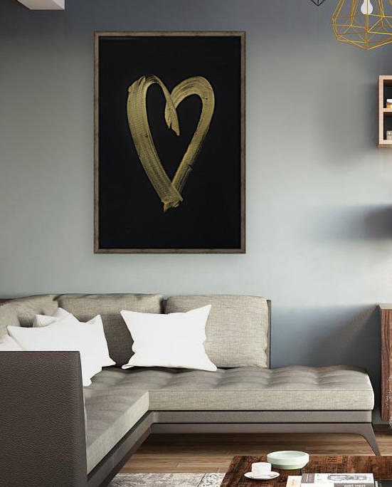 Gold heart3.5mb by Matt Hanover Art