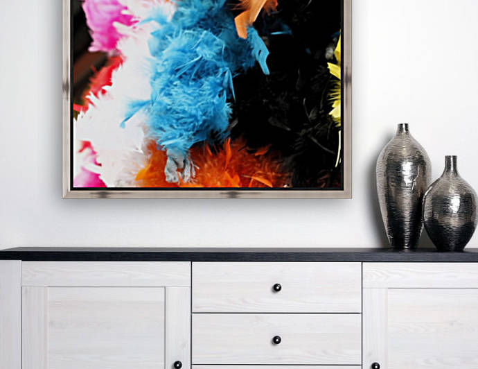 Colourful Feathers by Maria Virginia Castro