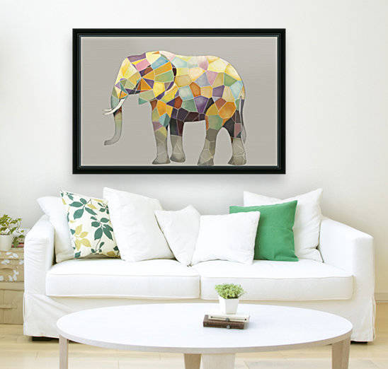 Elephant Mosaic by Yurovich Gallery