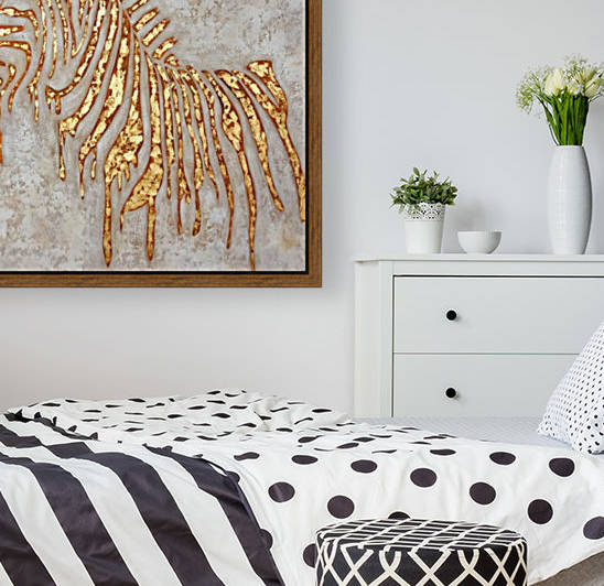 Gold Zebra by Yurovich Gallery