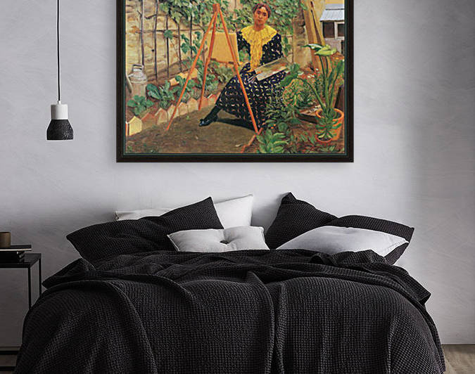 Young woman painting by Felix Vallotton