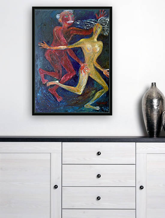 03.Old Lover 2016year 70x50cmOriginal Painting Oil on Canvas4500$ by ZAKIR AHMEDOV