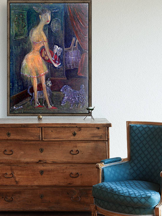 05.MEETIINC2013year oil on canvas 50x70 cm3500$ by ZAKIR AHMEDOV