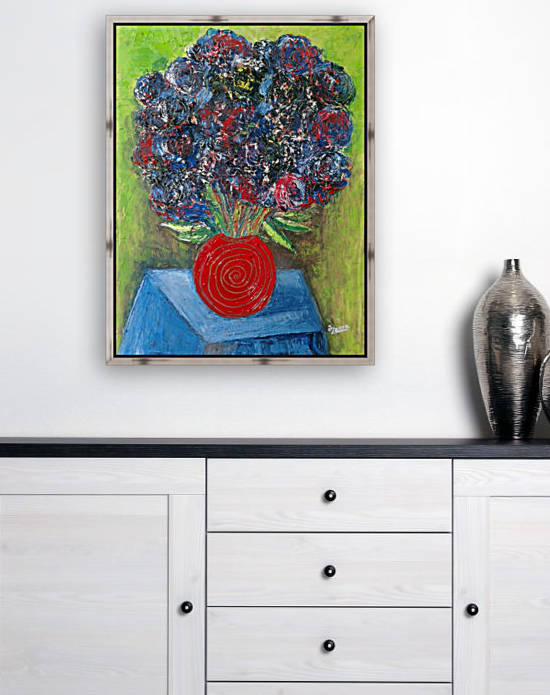 12.Red pitcher2016yea 55X40 cm Original Painting Oil on Canvas 3000$ by ZAKIR AHMEDOV