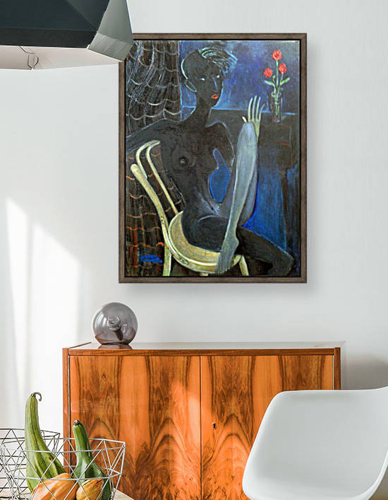 26.I dont want.2017year oil on canvas 60x45 cm 5500$ by ZAKIR AHMEDOV