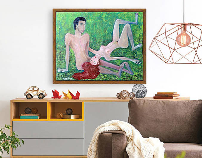 17.Grassplot 2016yea50x60cmOriginal Painting Oil on Canvas4500$ by ZAKIR AHMEDOV