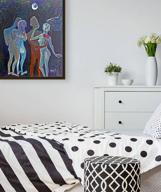 10.Moonlight Night 2016year60x50cm Original Painting Oil on Canvas 4000$ by ZAKIR AHMEDOV