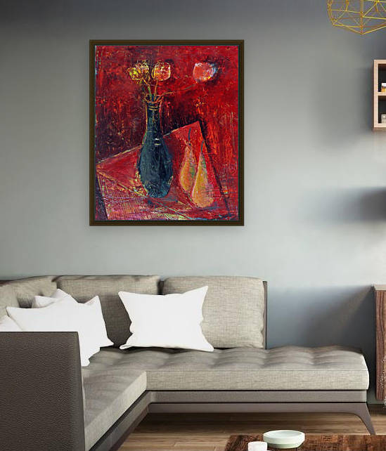 15.PEARS2014year oil on canvas 45x55 cm2500$ by ZAKIR AHMEDOV