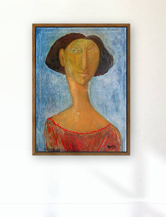 28..Portrait of a Girl 2016year70x50cm Original Painting Oil on Canvas  4000$ by ZAKIR AHMEDOV