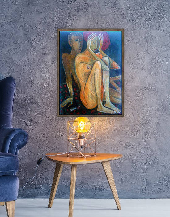 40.Unloved 2017year 45x35cmOriginal Painting Oil on Canvas2500$ by ZAKIR AHMEDOV