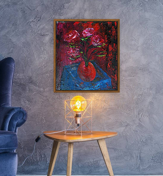 18.RED.2014year oil on canvas45X50cm2000$ by ZAKIR AHMEDOV