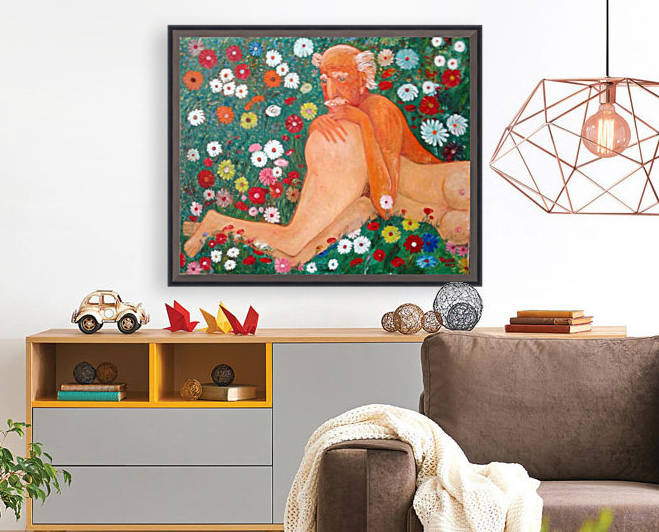 32.Beautiful world.. 2017year 110x90cmOriginal Painting Oil on Canvas 8500$ by ZAKIR AHMEDOV