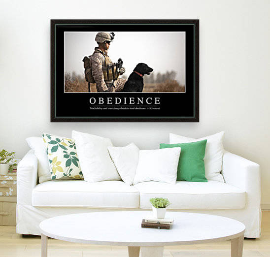 Obedience: Inspirational Quote and Motivational Poster by StocktrekImages