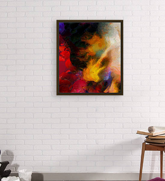 Colorful oil on canvas by Bruce Rolff