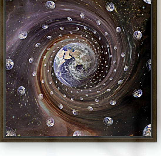 Digitally enhanced image of the Earth. by StocktrekImages