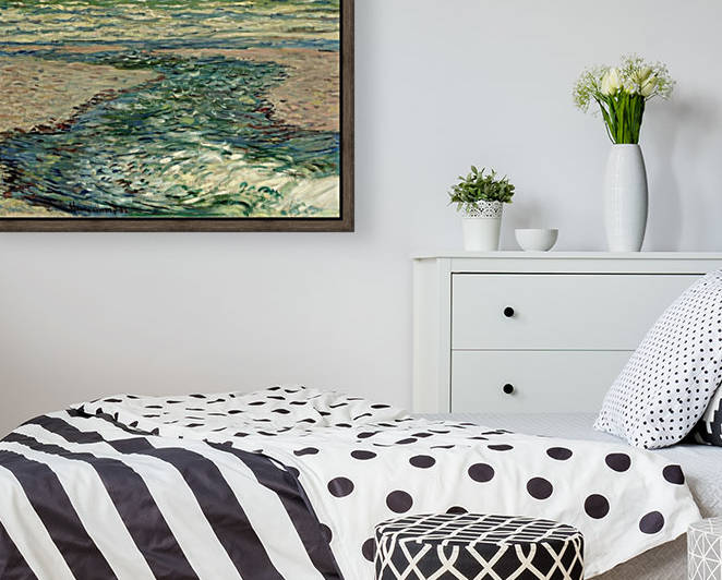 The Seacoast of Pourville, Low Tide by Claude Monet