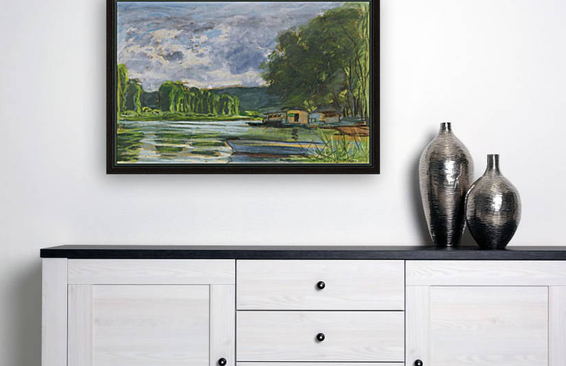 The Banks of the Seine near Jeufosse (Eure) by Claude Monet