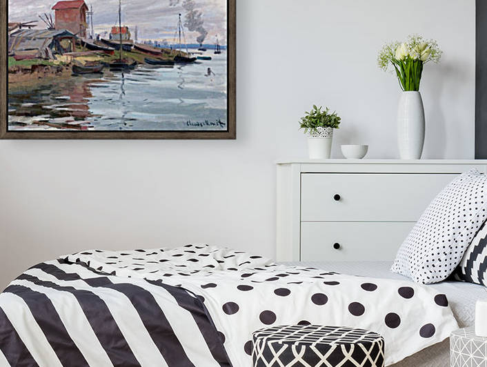 The Seine at Petit-Gennevilliers by Claude Monet