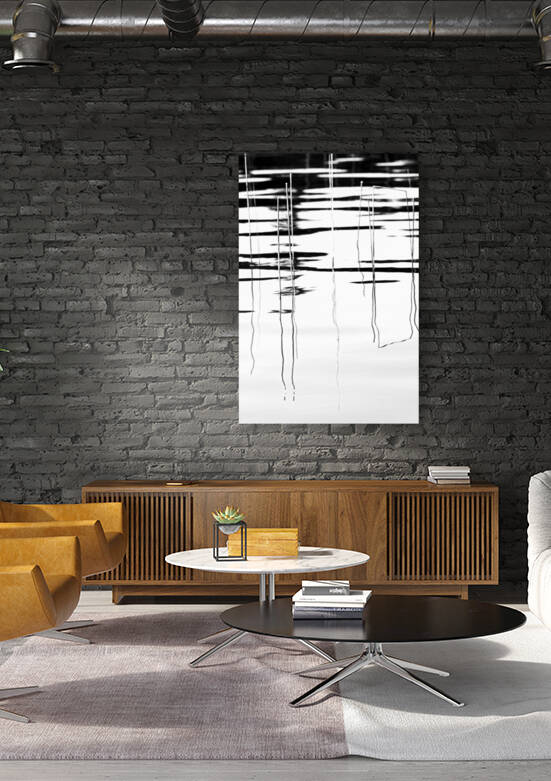 Light  And Shadow Reeds Abstract by Deb Oppermann