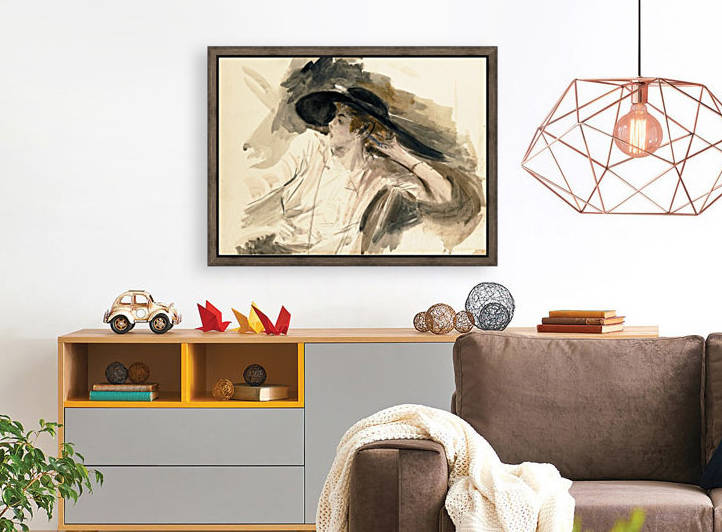 Young Woman in a Large Hat by Giovanni Boldini